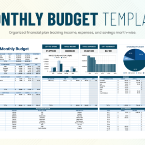 Monthly Budget Template (Personal)
